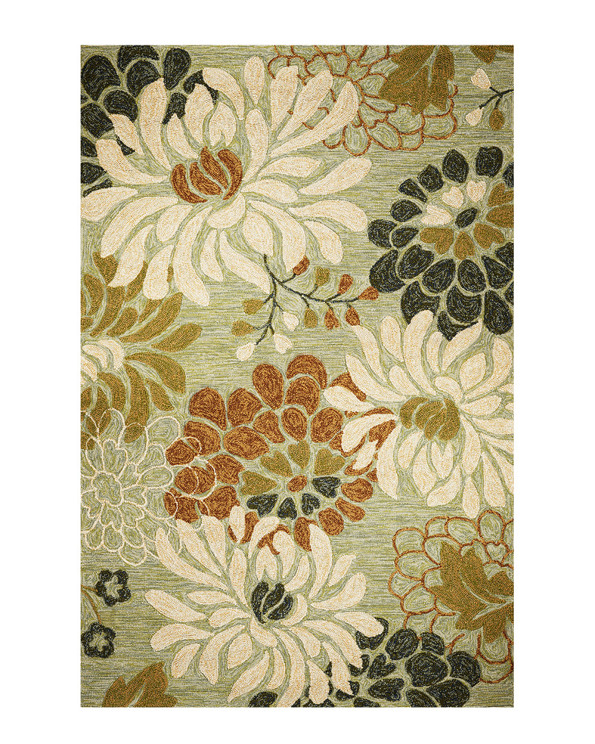 Kas New York Kas Meridian Hand-hooked Rug In Green