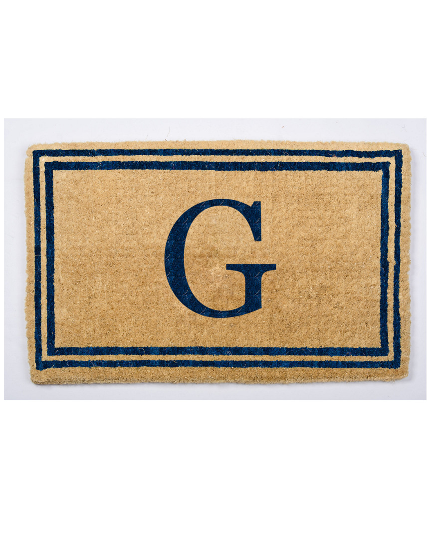 Coco Mats N More Double Border Monogram Doormat