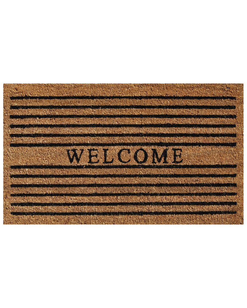 Home & More Winchester Welcome Doormat In Brown