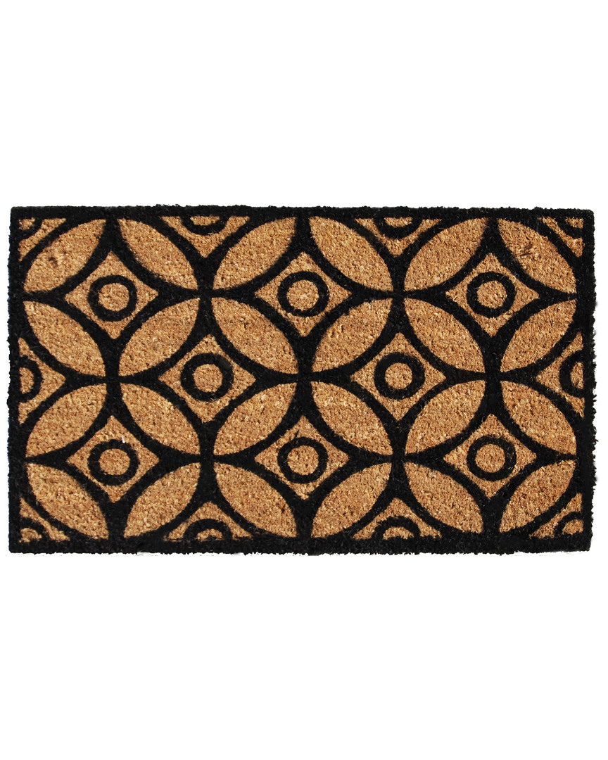 Home & More Home And More Circles And Stars Doormat In Brown