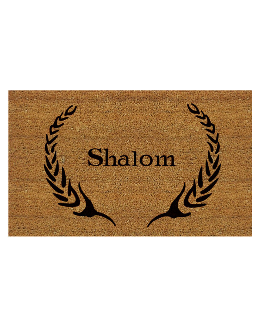 Home & More Shalom Doormat In Brown