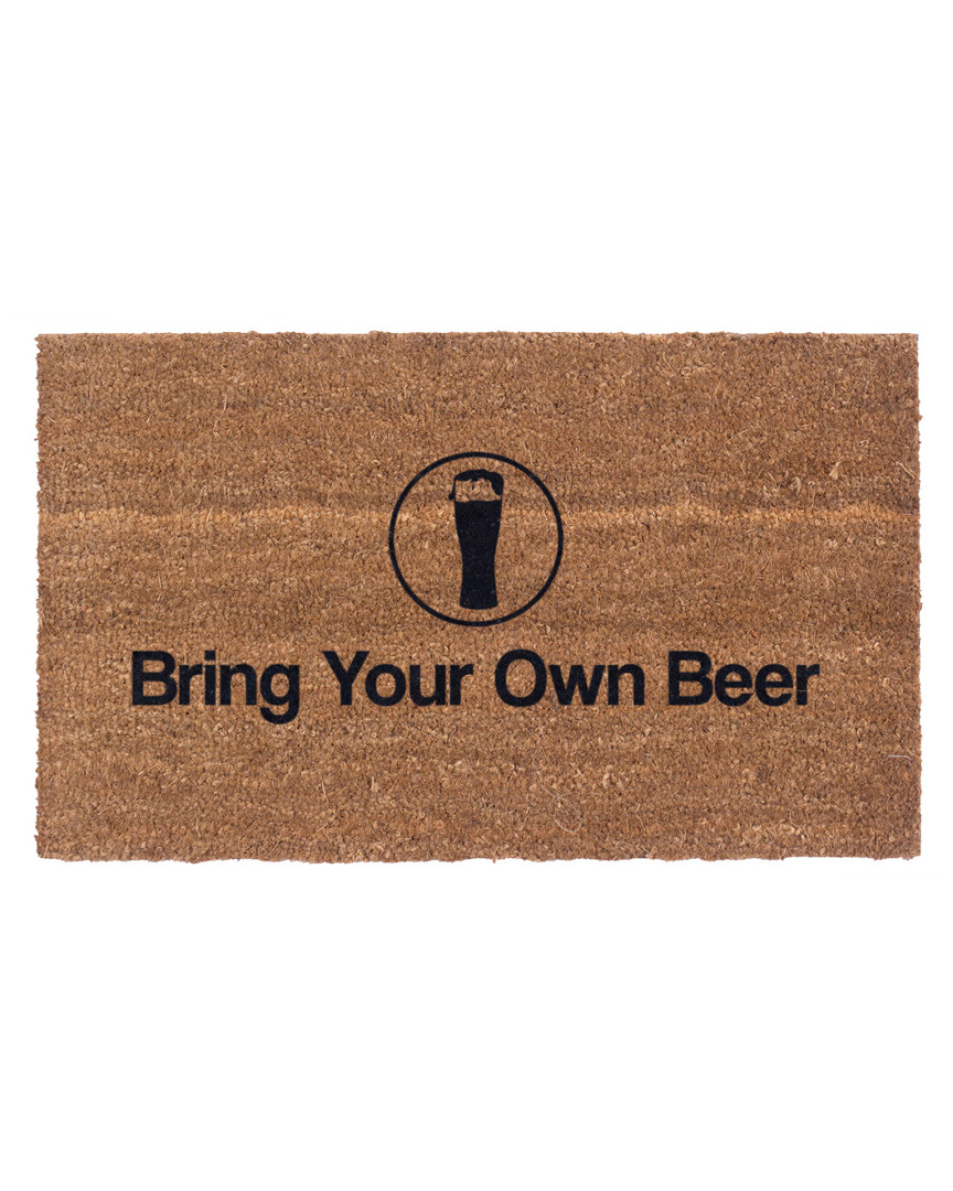 Coco Mats N More Bring Your Own Beer Doormat In Brown