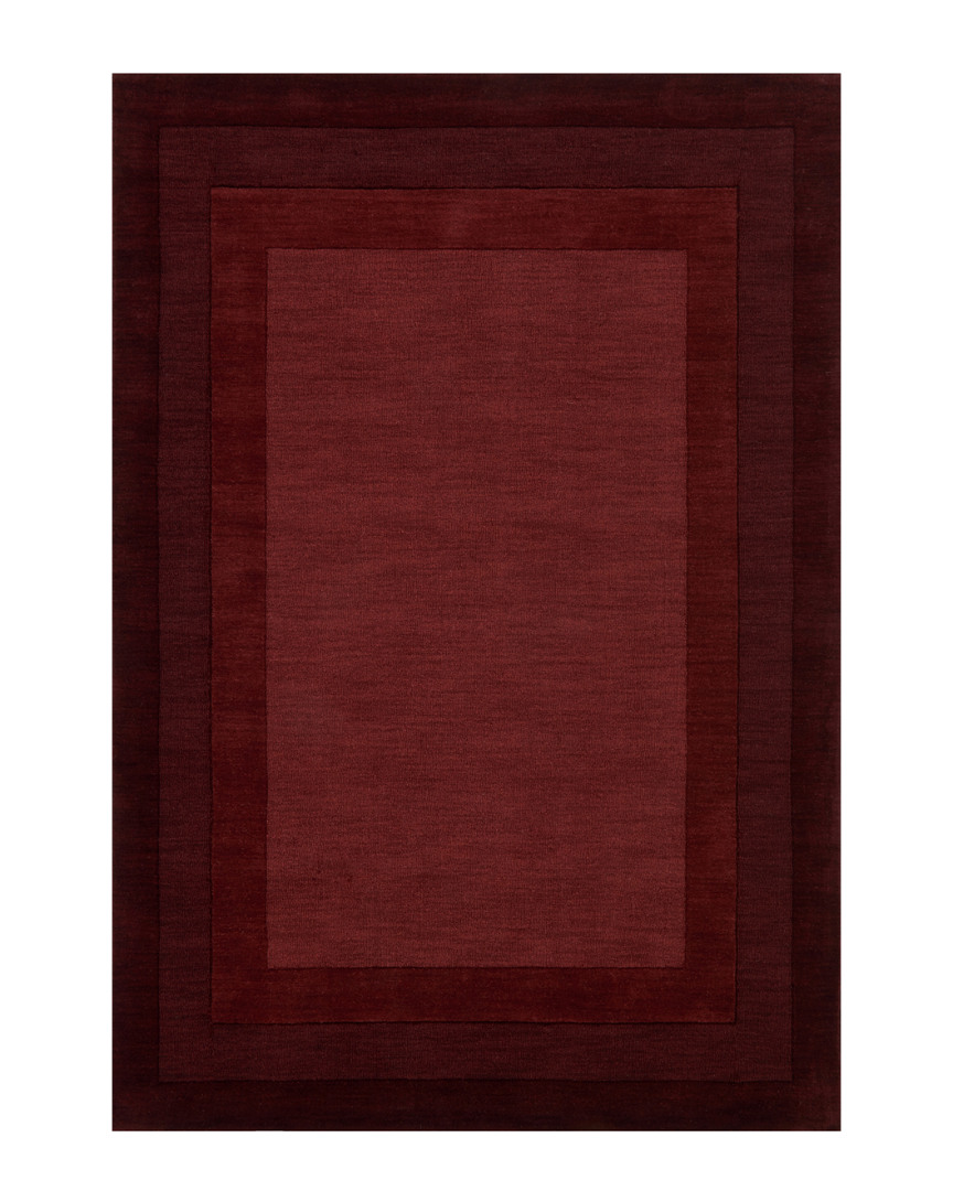Hewson Do Not Use Duplicate  Hamilton Hand-made Wool Rug In Burgundy