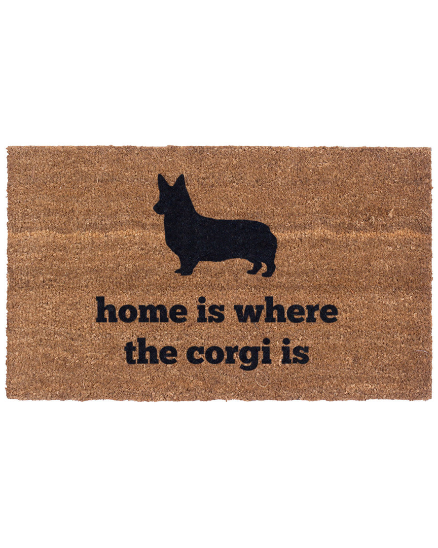 Coco Mats N More Home Is Where The Corgi Is Doormat