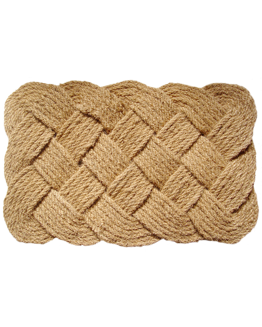 Entryways Knot-ical Hand-woven Doormat In Neutral