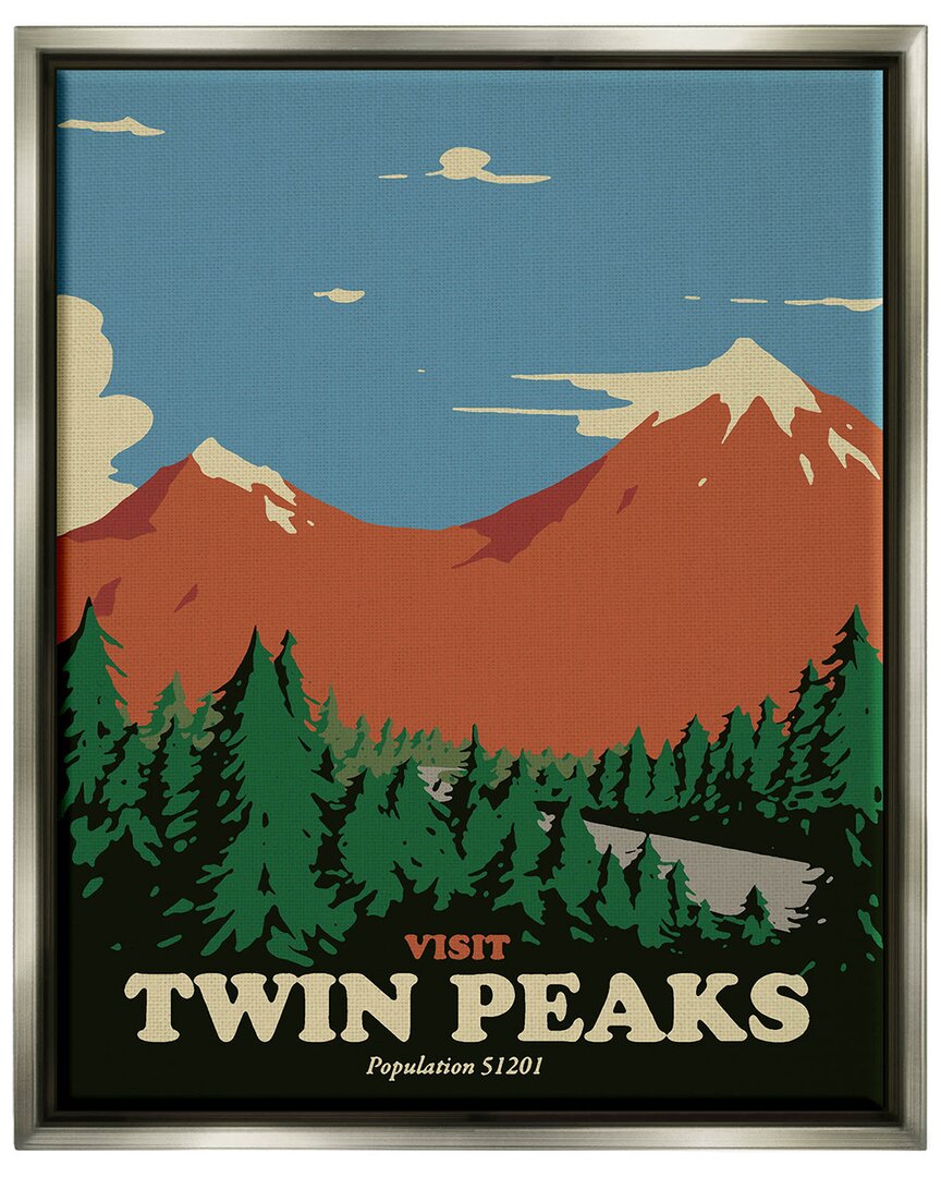 Stupell Visit Twin Peaks Mountain Landscape By Matheus Lopes Castro Wall Art