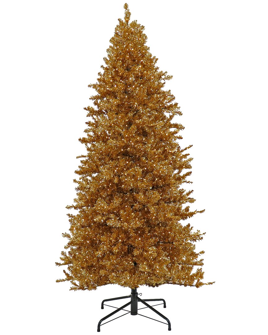 National Tree Company 9ft Pre-lit Christmas True Metallic Tree In Gold