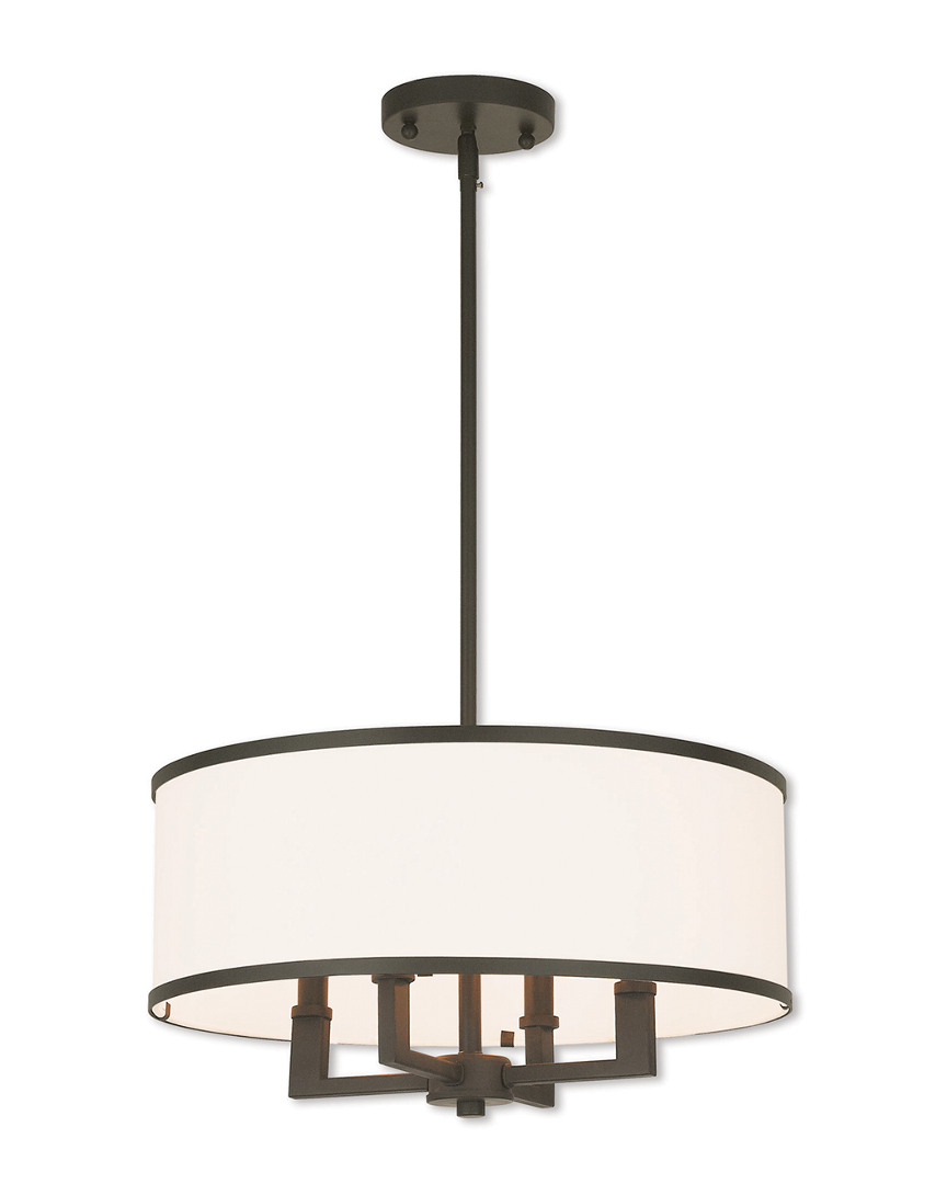 Livex Lighting Livex Park Ridge 4-light Bronze Pendant Chandelier
