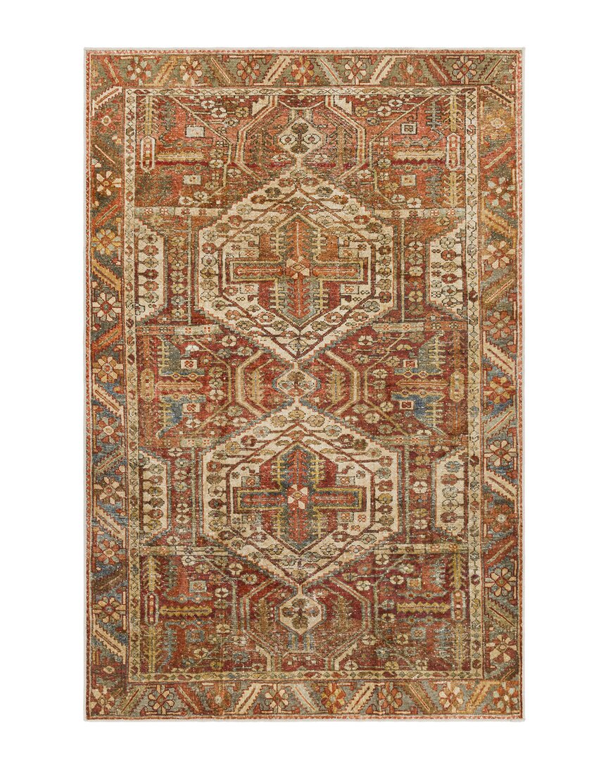 Surya Lavable Global Burnt Orange Rug Rug In Orange