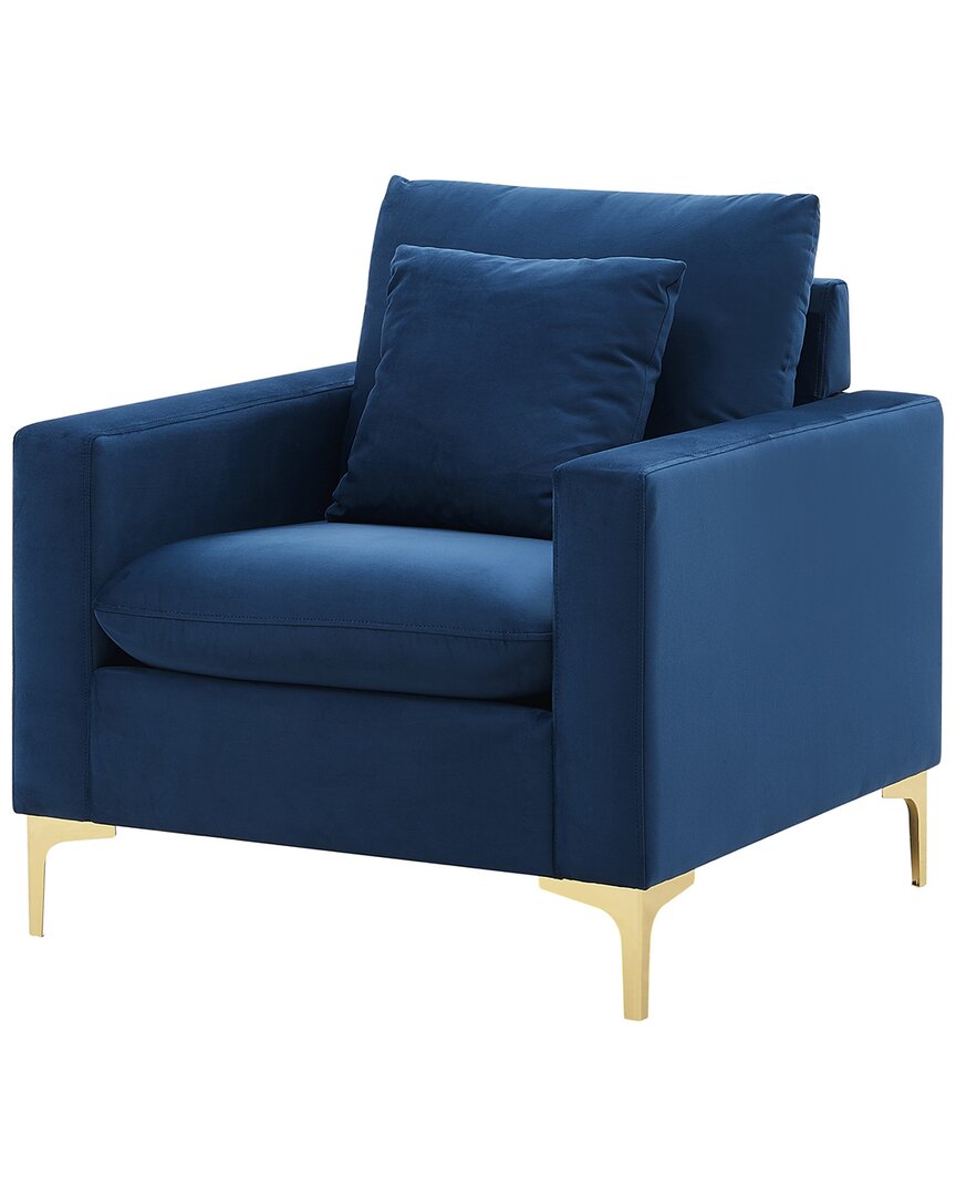 Shop Chic Home Design Roxie Blue Club Chair