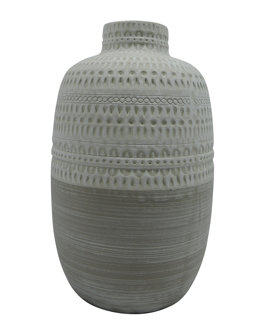Sagebrook Home Ceramic 9.75in Tribal Vase