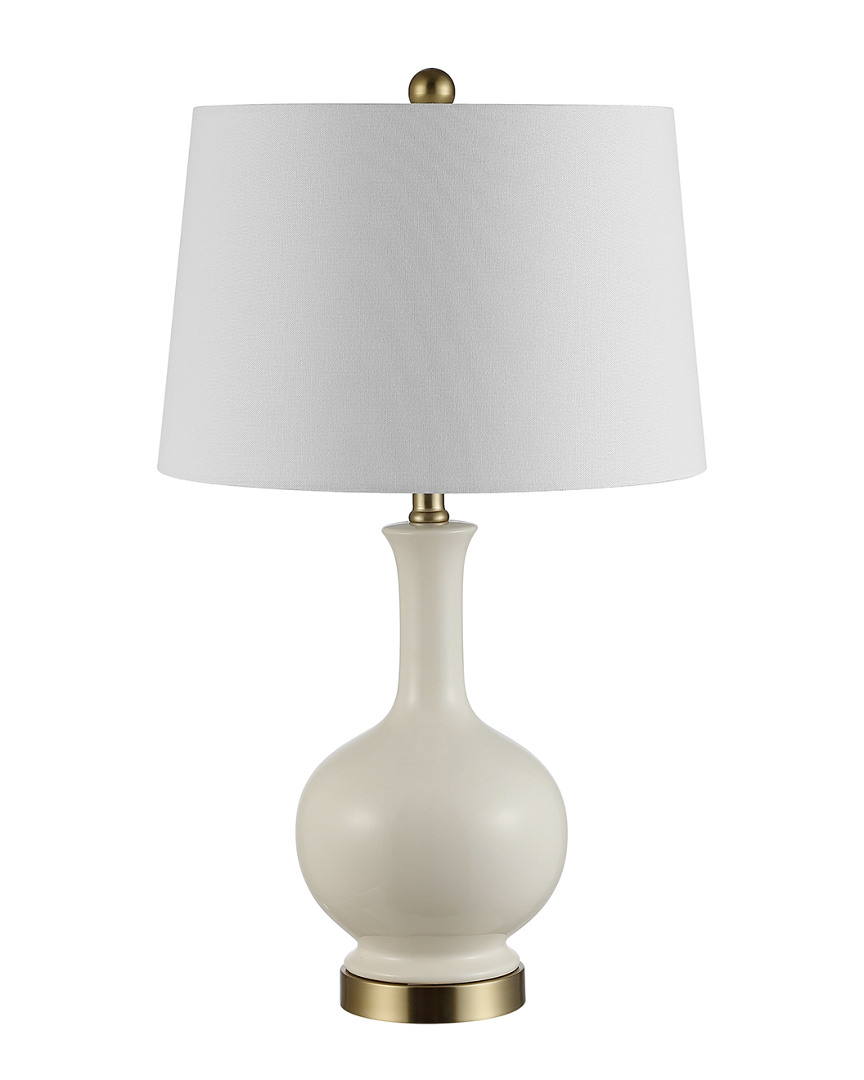 Shop Safavieh Bowie Ceramic Table Lamp In Cream