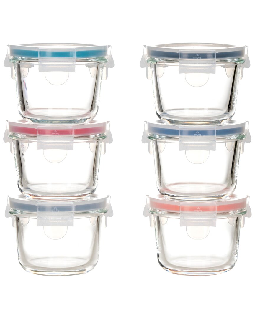 Genicook 12pc Borosilicate Glass Small Baby-sized Meal & Food Storage Containers