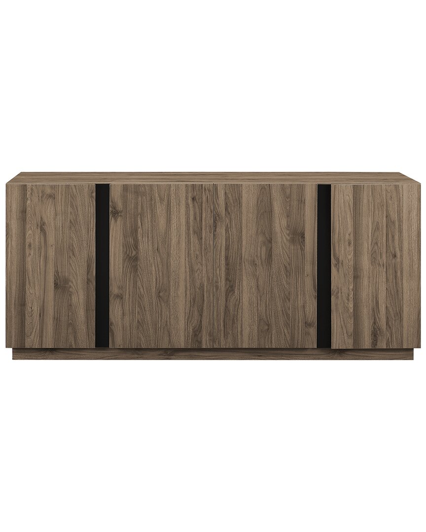 Walker Edison Mid-century Modern 3-drawer Low Tv Stand For Tvs Up To 80in In Grey