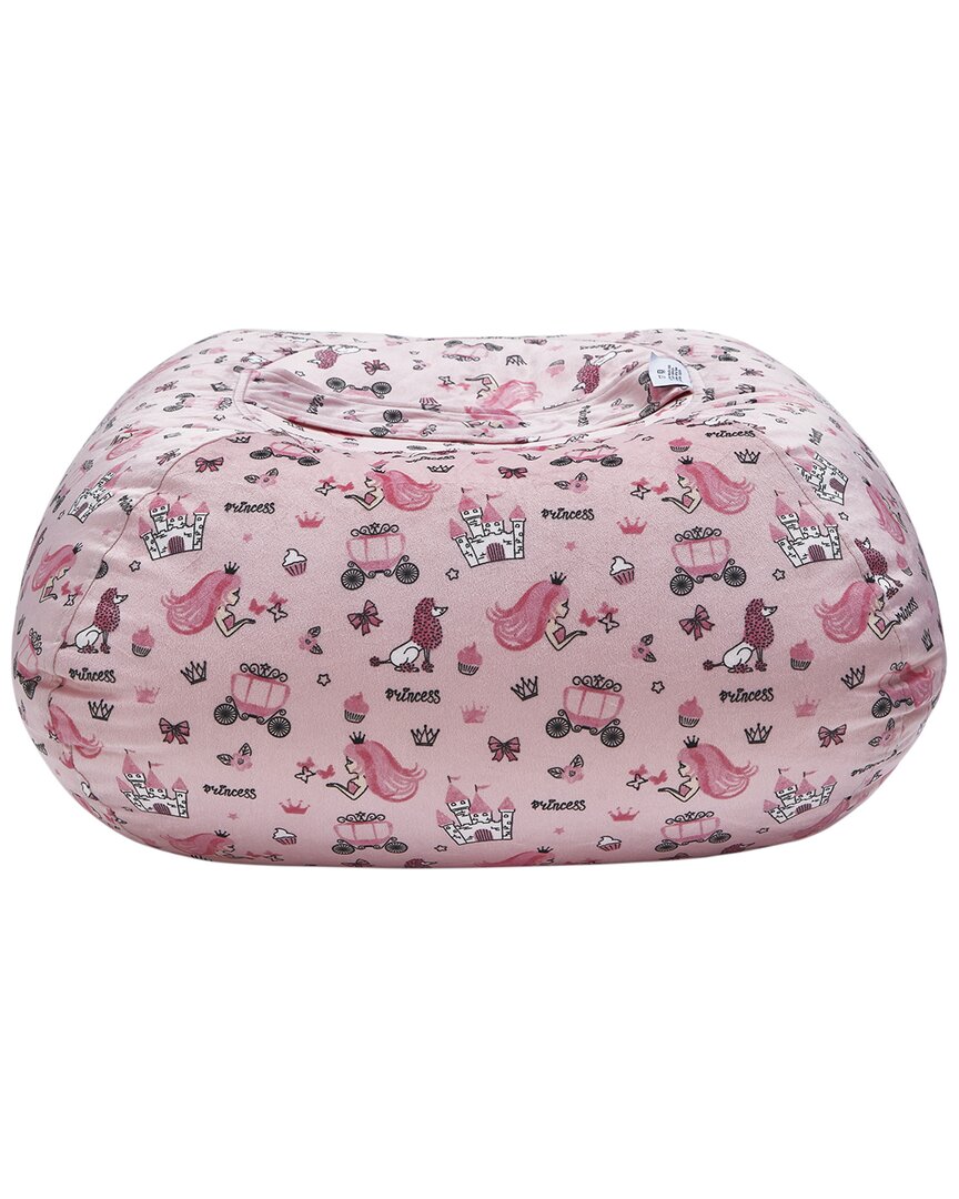 Shop Loungie Bean Bag Covers Microfiber In Pink