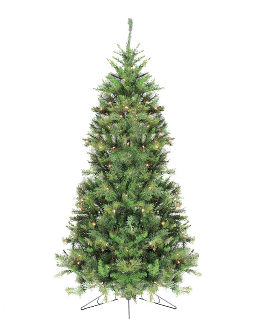 Northlight Pre-lit Canyon Pine Artificial Half Wall Christmas Tree In Green