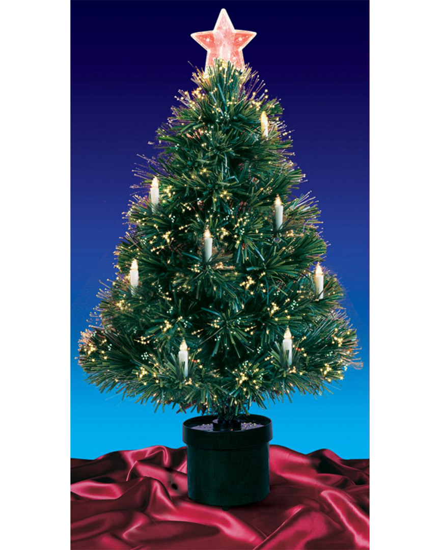 Northlight Pre-lit Fiber Optic Artificial Christmas Tree With Stars