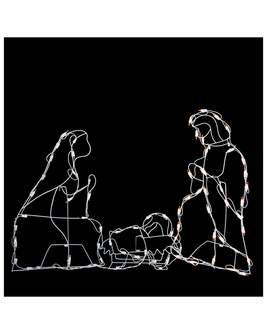 Northlight 25.5" Holy Family Nativity Scene Lighted Outdoor Christmas Decoration