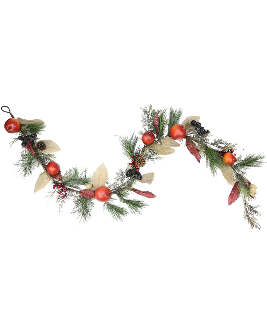 Northlight Autumn Harvest Mixed Pine Berry & Nut Thanksgiving Fall Garland