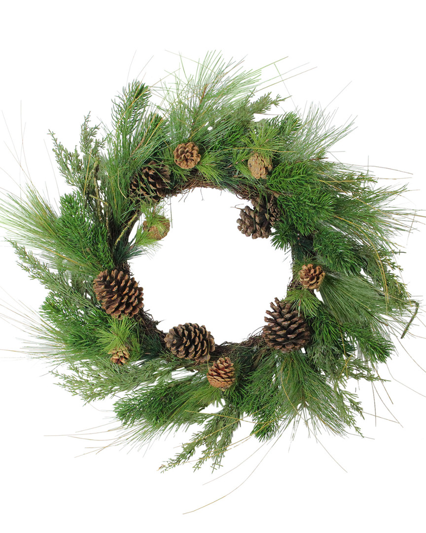 Northlight Pine Cones & Mixed Pine Needles Christmas Wreath