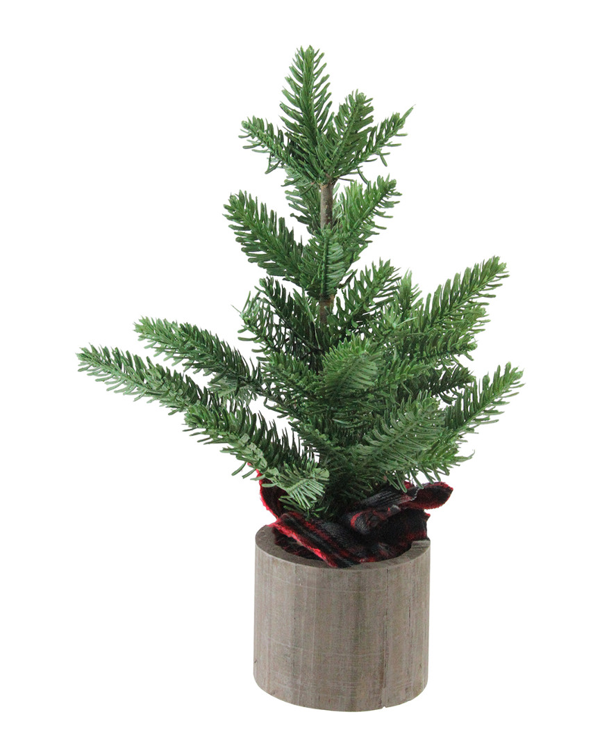 Northlight Artificial Pine Christmas Tree In Wooden Pot Table Top Decoration
