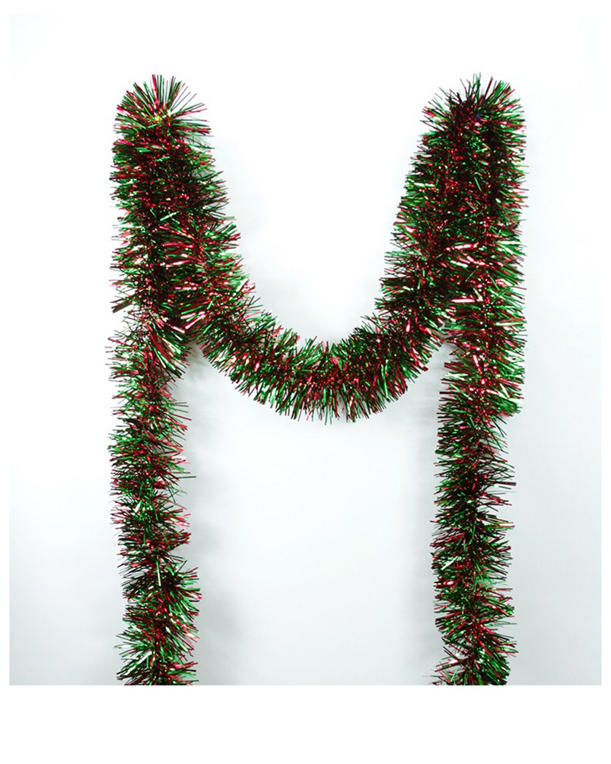 Shop Northlight Festive Shiny Red & Green Christmas Tinsel Garland