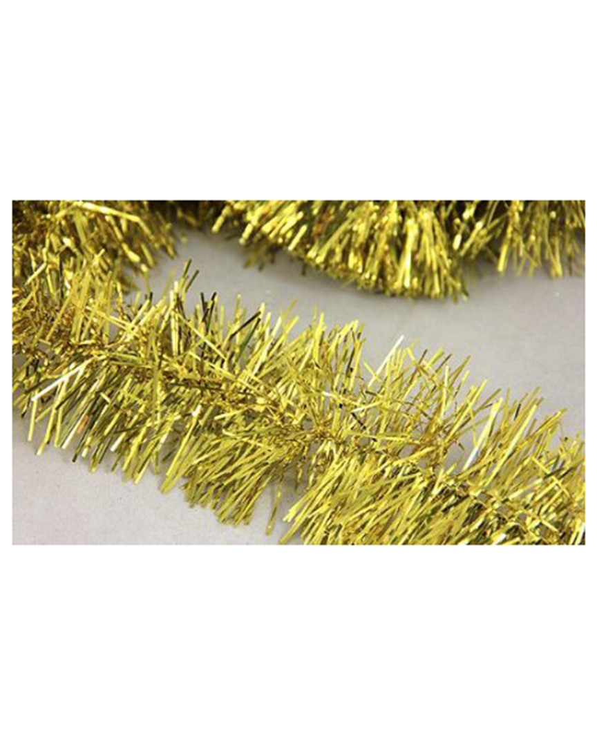 Northlight Discontinued Shiny Gold Festive Christmas Foil Tinsel Garland