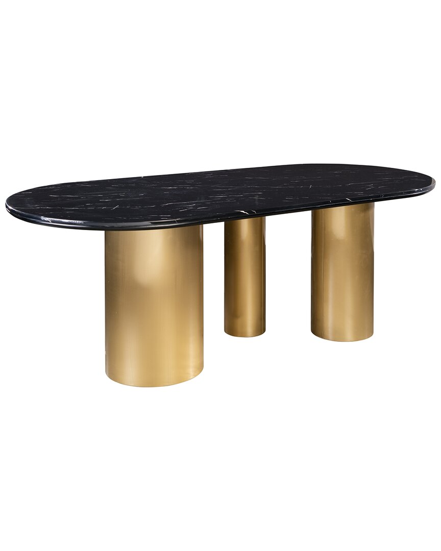Statements By J Balmain Marble Top Oval Dining Table
