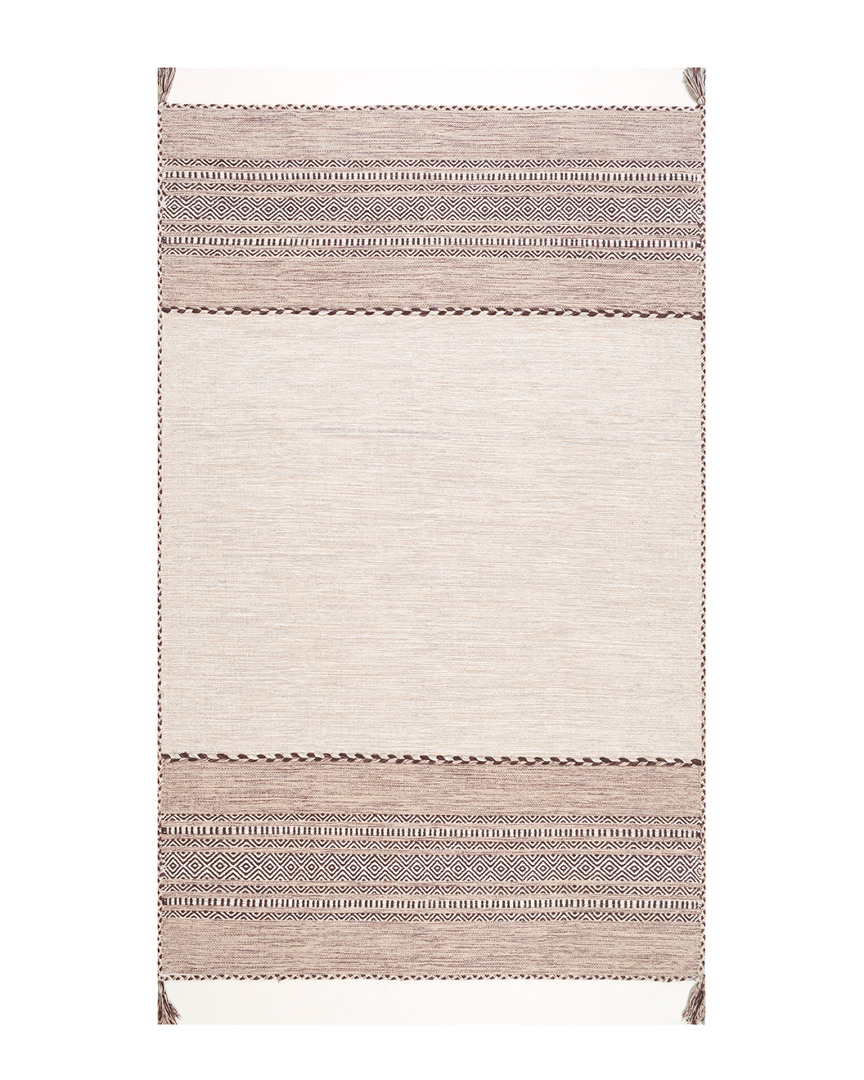 Nuloom Deetta Banded Tassel Hand Loomed Rug