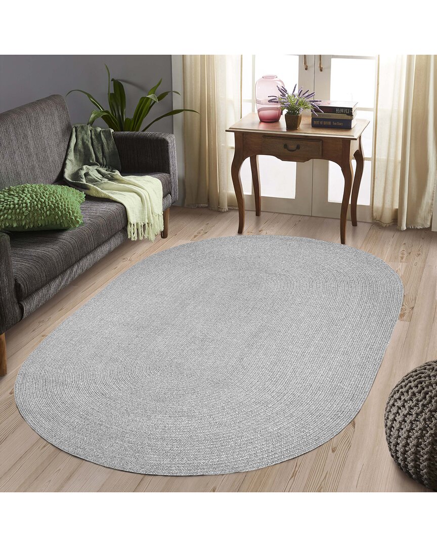 Superior Braided Reversible Indoor Outdoor Rug In Gray