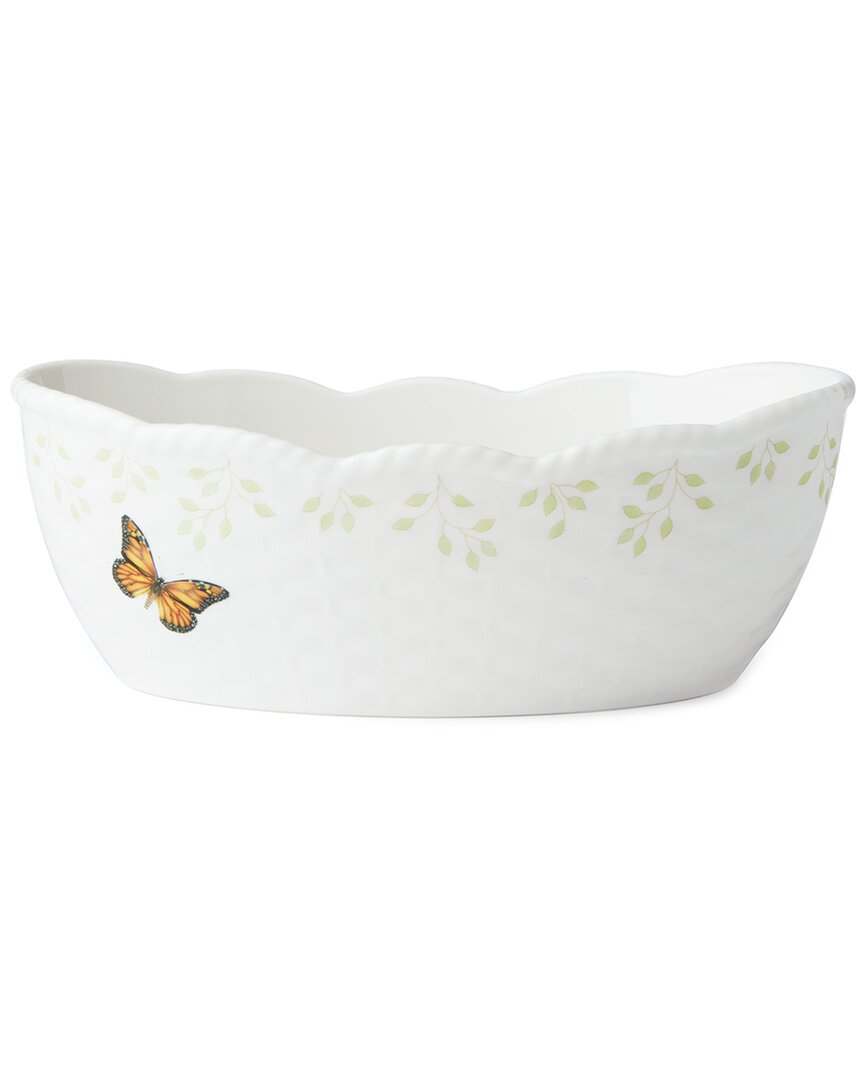 Lenox Butterfly Meadow Bread Basket In White