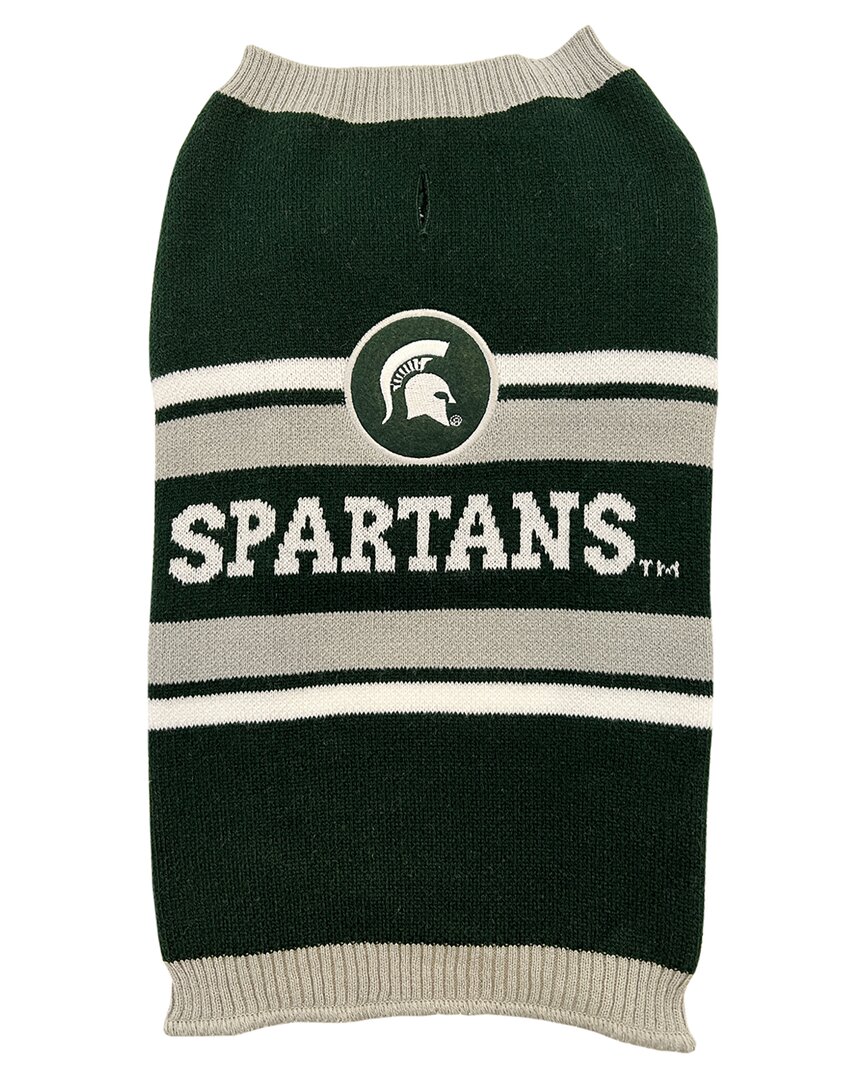 Shop Pets First Ncaa Michigan State Pet Sweater In Multicolor