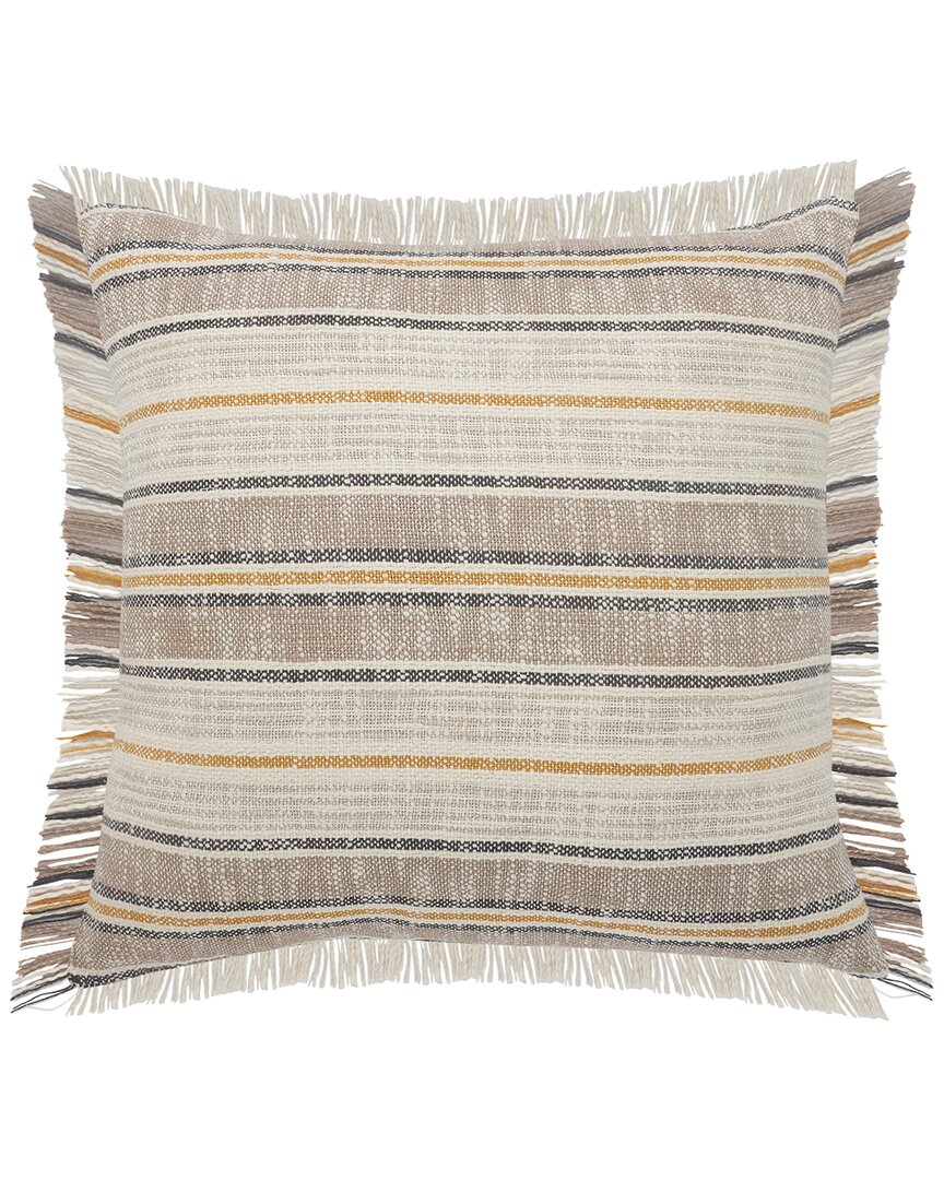 Lr Home Graham Striped Fringe Throw Pillow