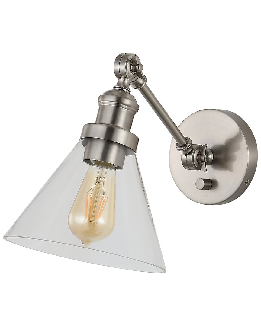 Jonathan Y Cowie Adjustable Led Wall Sconce In Nickel