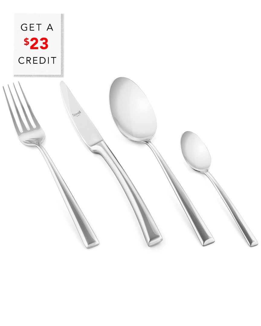 Mepra 24pc Flatware Set With $15 Credit In Silver