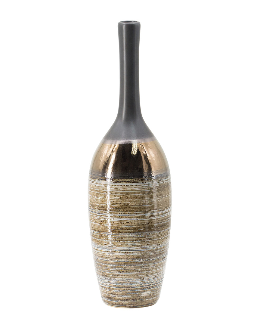 R16 Home Earth Tone Bottleneck Vase