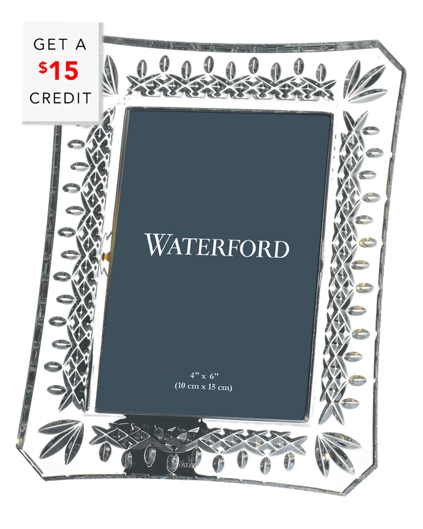 Waterford Lismore 4x6in Photo Frame With $15 Credit