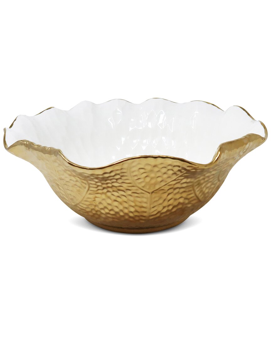 Vivience Salad Bowl In White