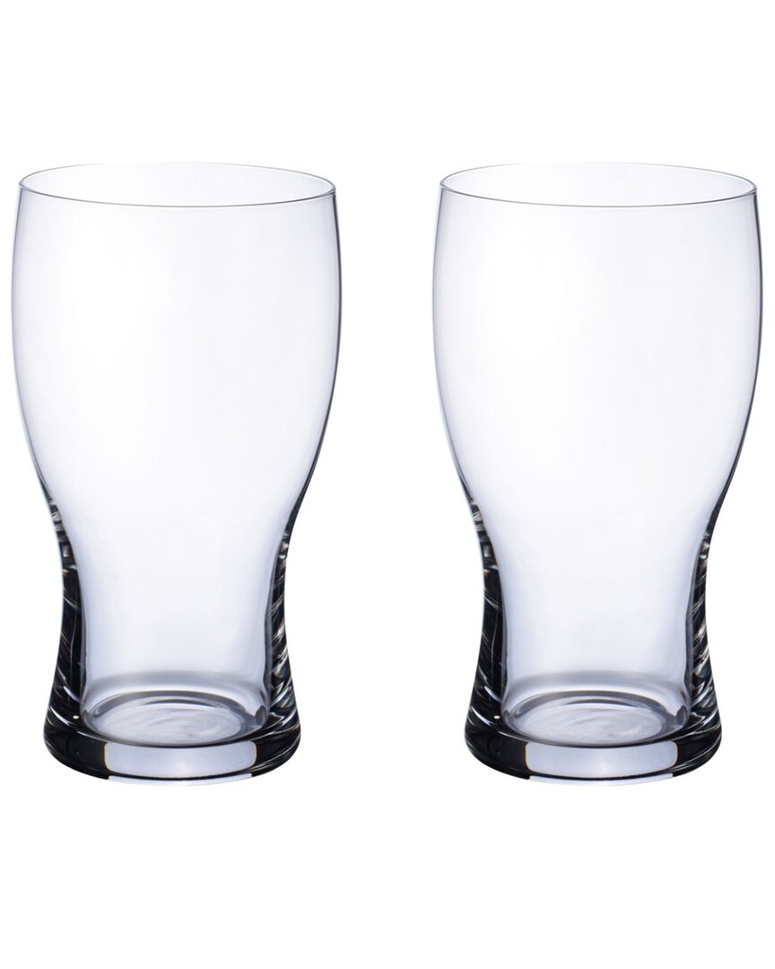 Villeroy & Boch Purismo Beer Pint Glass Pair