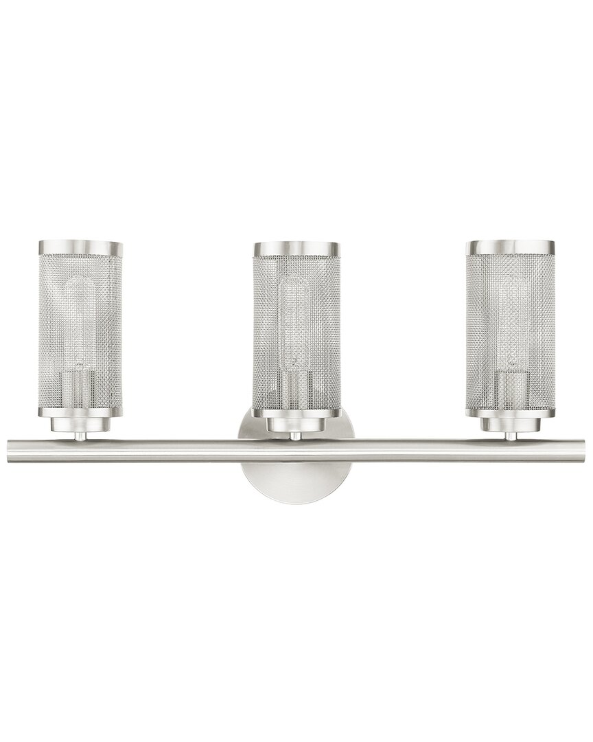 Livex Lighting 3-light Brushed Nickel Vanity Sconce Wall Light