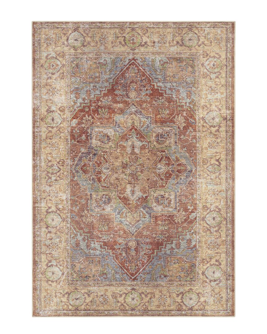 Surya Amelie Traditional Machine Washable Rug In Denim