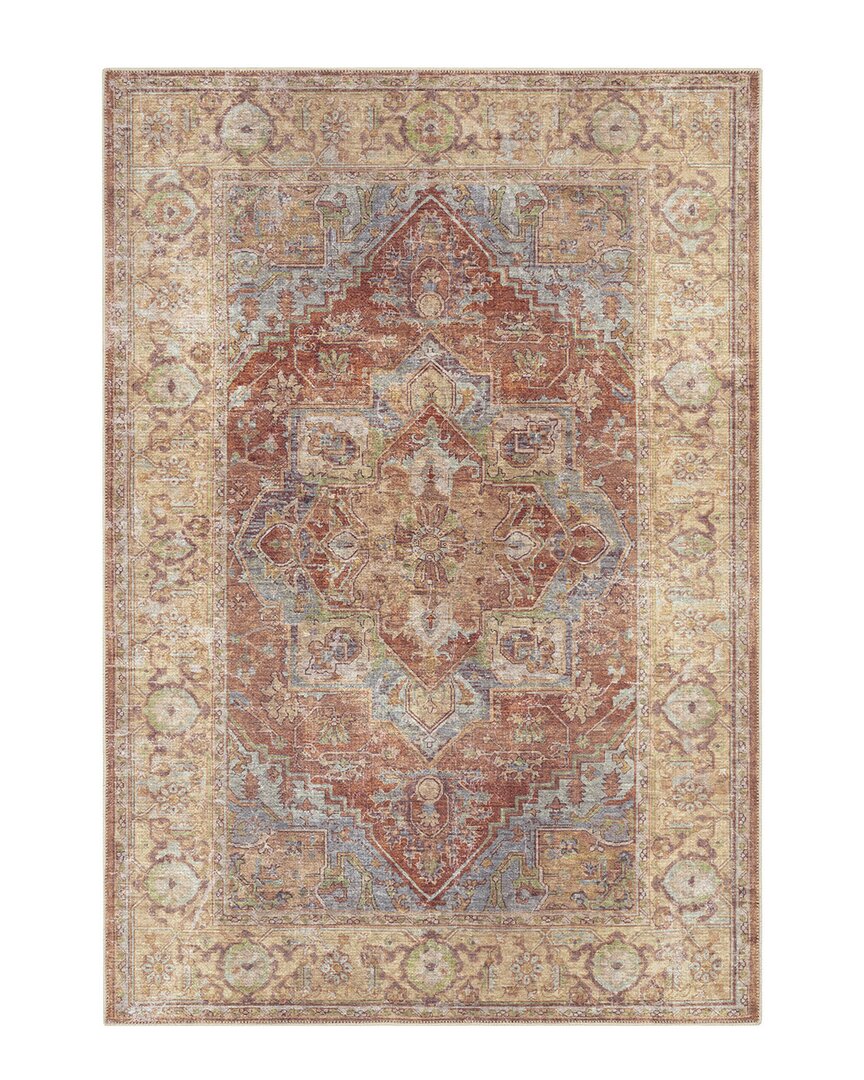 Surya Amelie Traditional Machine Washable Rug In Denim