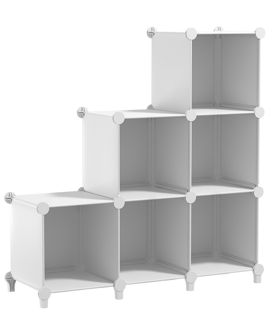 Sorbus Set Of 6 Cube Storage Organizers In Gray