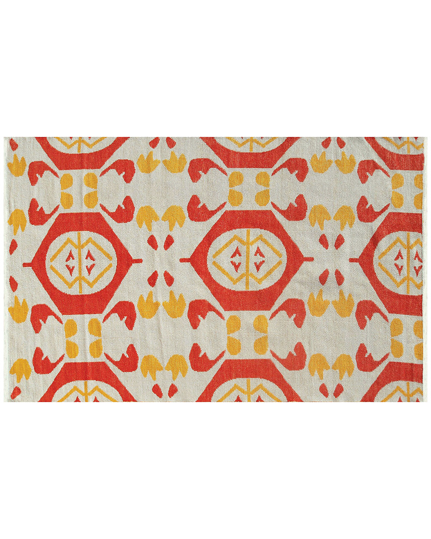 R16 Rose Silhouette Hand-made Contemporary Indoor/outdoor Rug