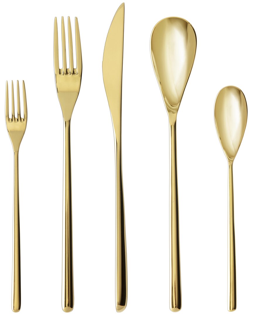 Fortessa Dragonfly 5-piece Place Setting In Gold