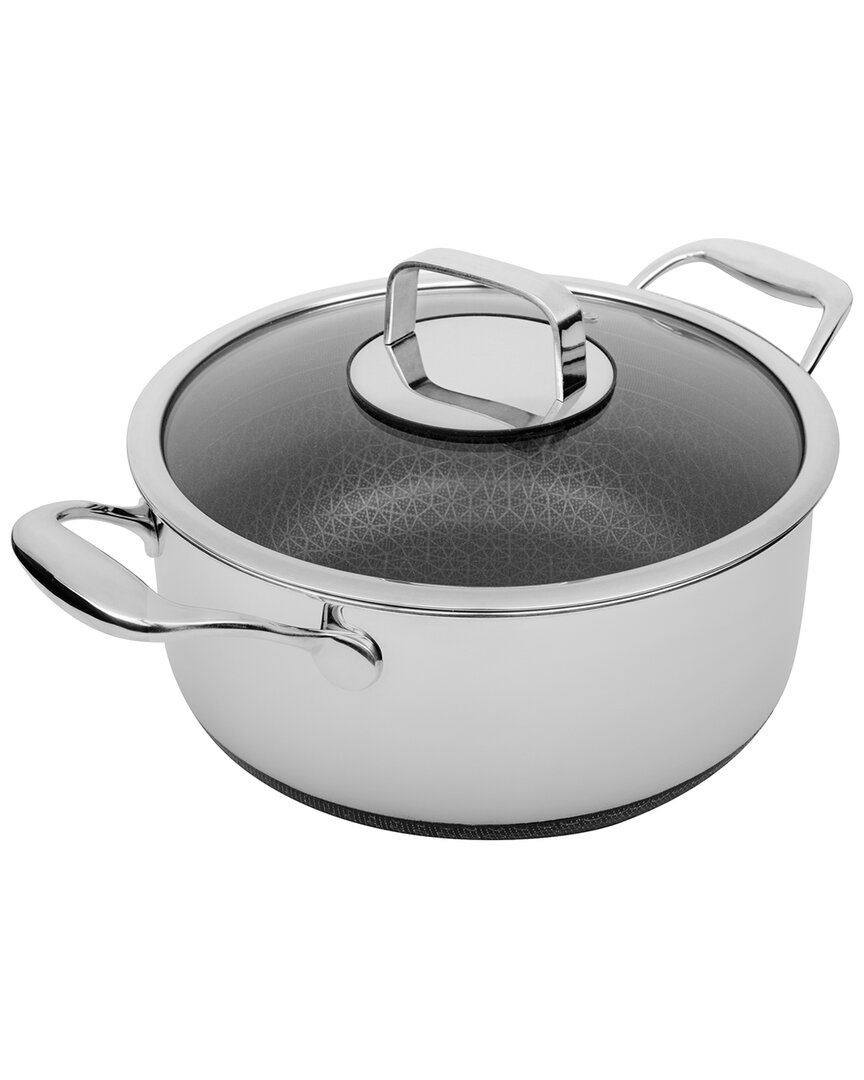LIVWELL LIVWELL DIAMONDCLADª 6QT HYBRID NONSTICK STAINLESS STEEL POT & LID 
