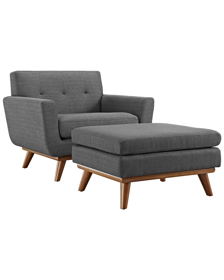 Modway Engage 2pc Armchair And Ottoman