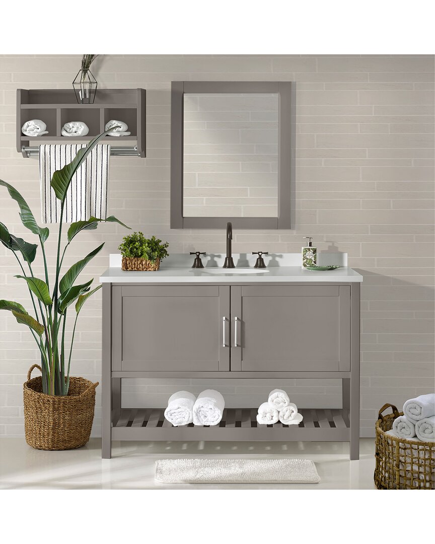 Alaterre Furniture Bennet 3pc Wooden Bathroom Vanity Set