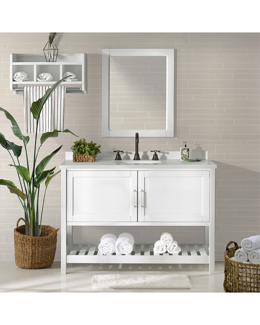 Alaterre Furniture Bennet 3pc Wooden Bathroom Vanity Set