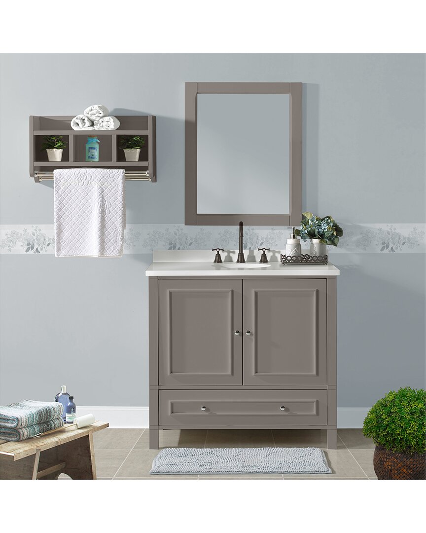 Alaterre Furniture Williamsburg 2pc Wooden Bathroom Vanity Set